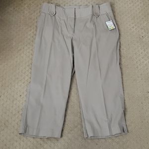 NWT Khaki/sand color Capris (or full length petite